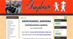 Desktop Screenshot of groothandelamphora.nl