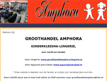 Tablet Screenshot of groothandelamphora.nl